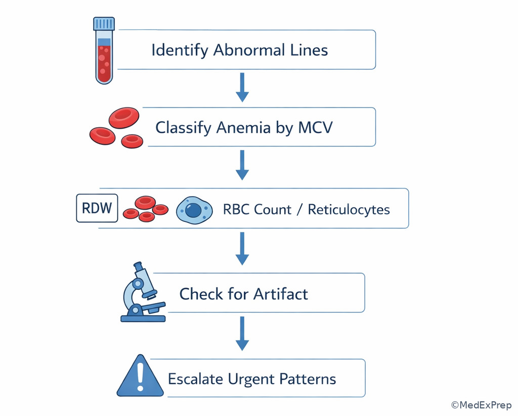 Stepwise CBC interpretation algorithm image