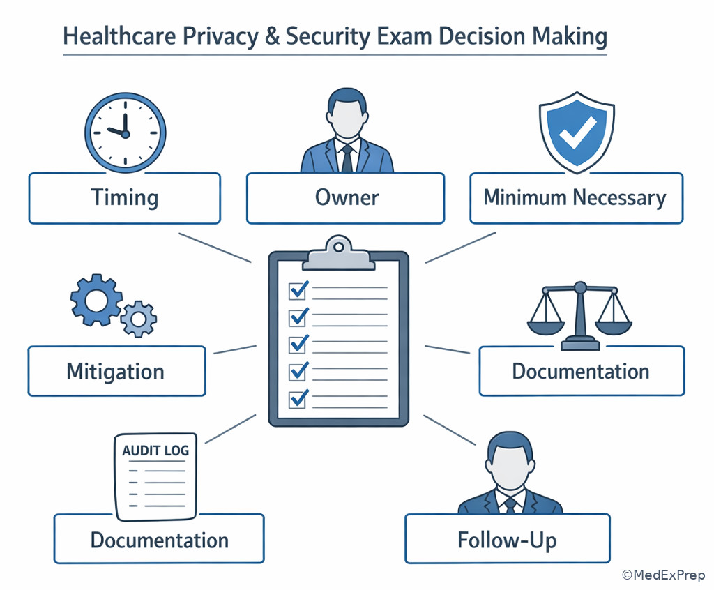 Decision checklist for privacy and security triage