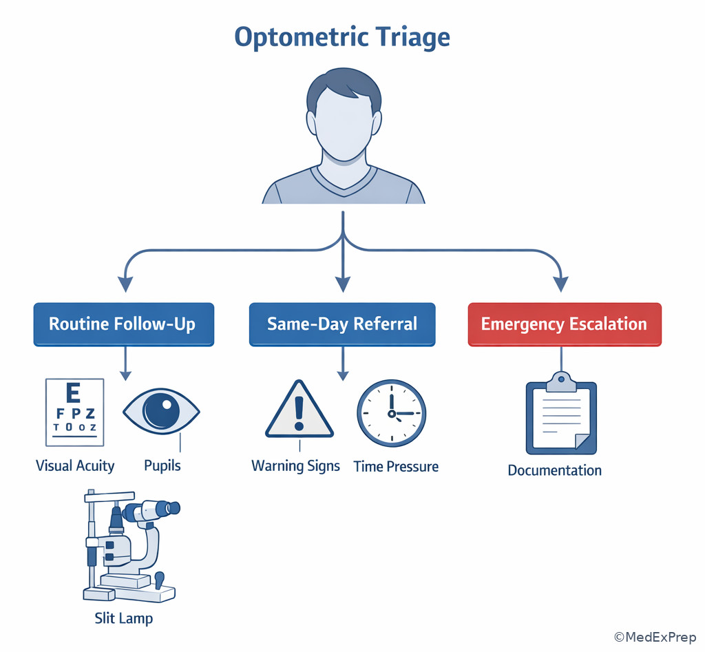 Disposition decision triage illustration