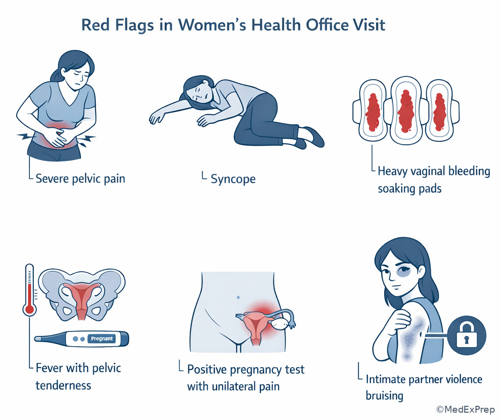 Red flags in a women’s health office visit
