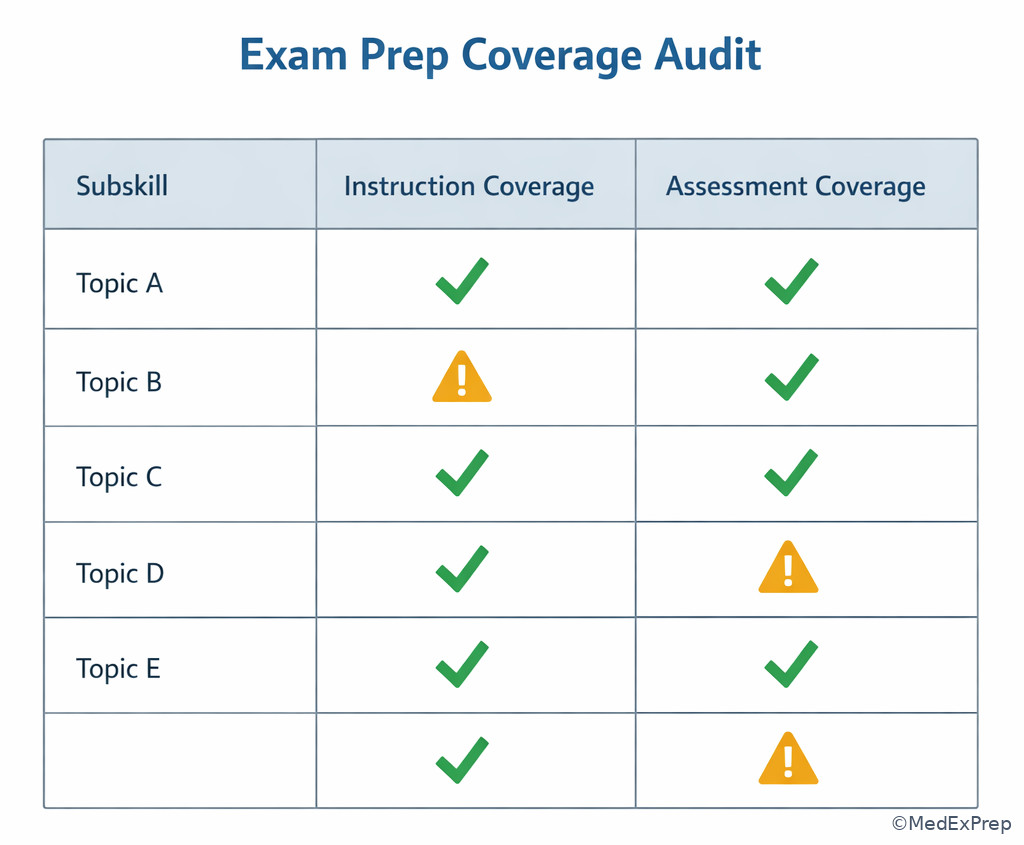 Coverage audit dashboard illustration