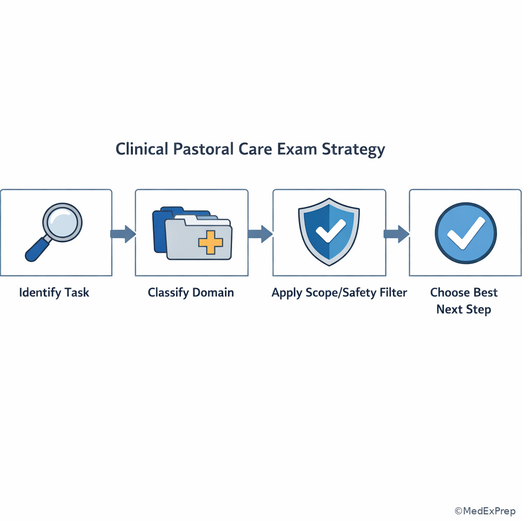 Fig 6. Exam-day stem triage workflow