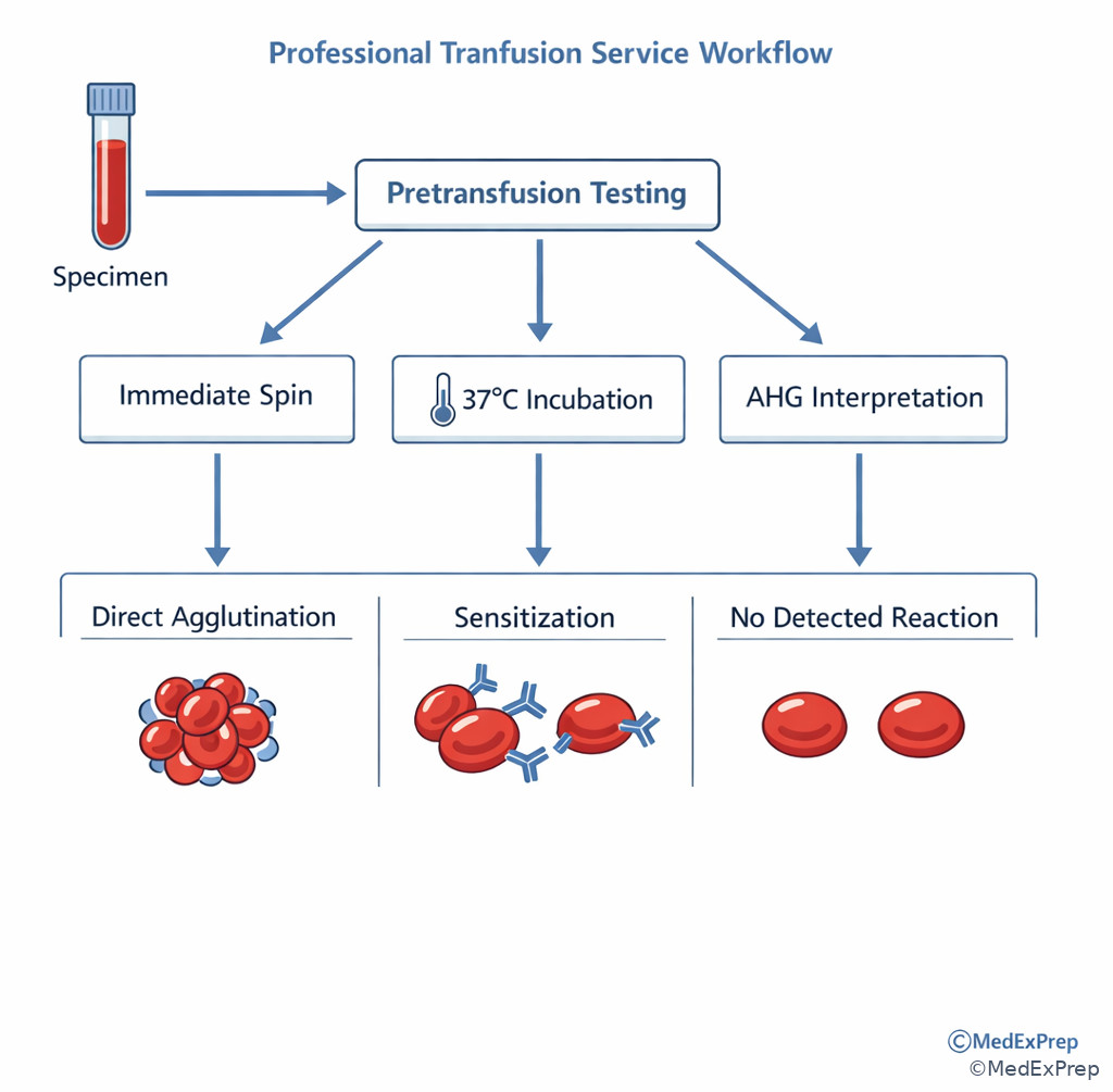 Pretransfusion testing workflow overview