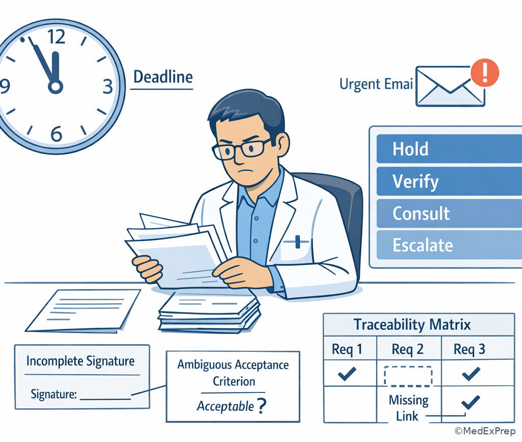 Document integrity decision scene