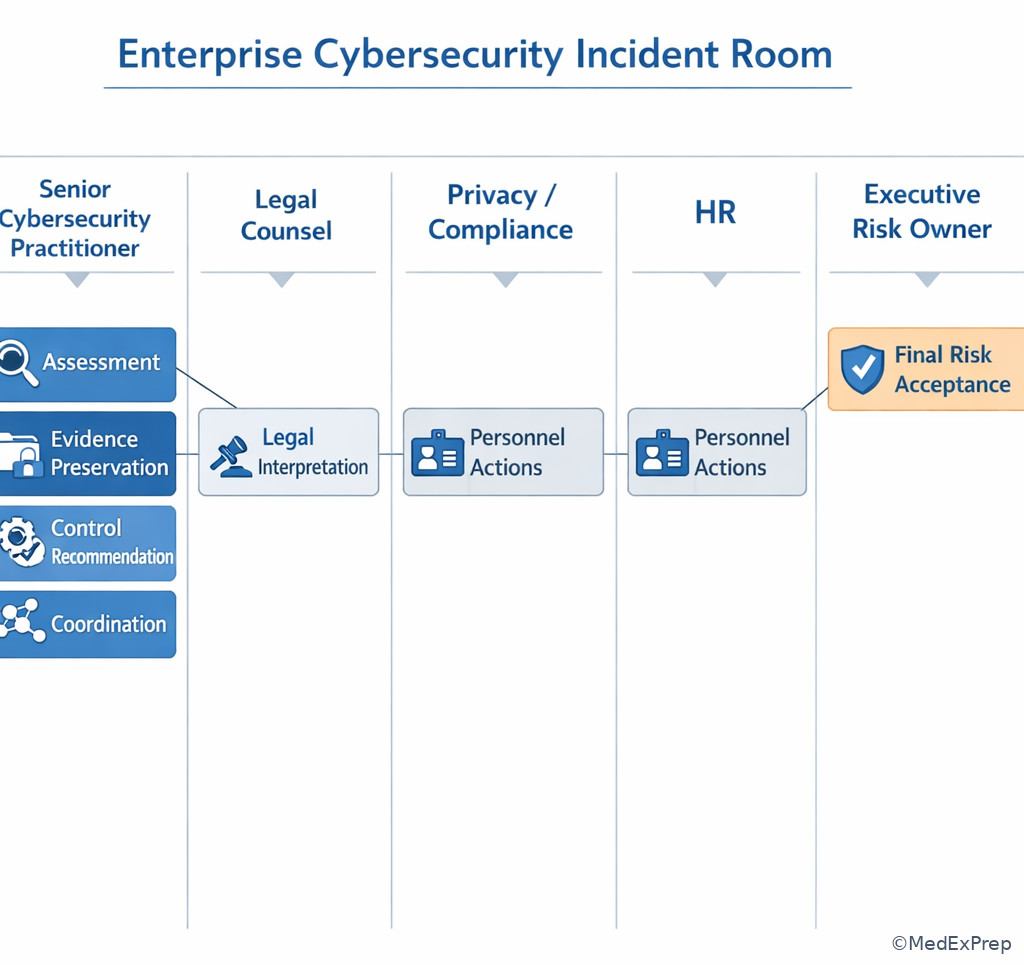 Role boundary lanes in an enterprise incident room