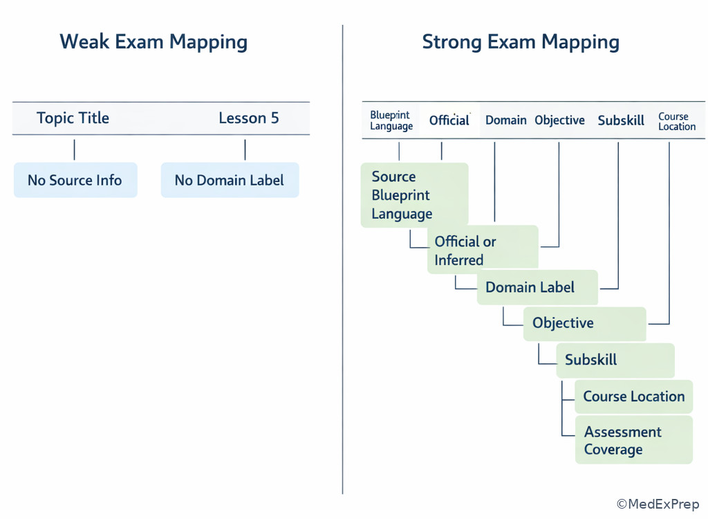 Before-and-after mapping row comparison