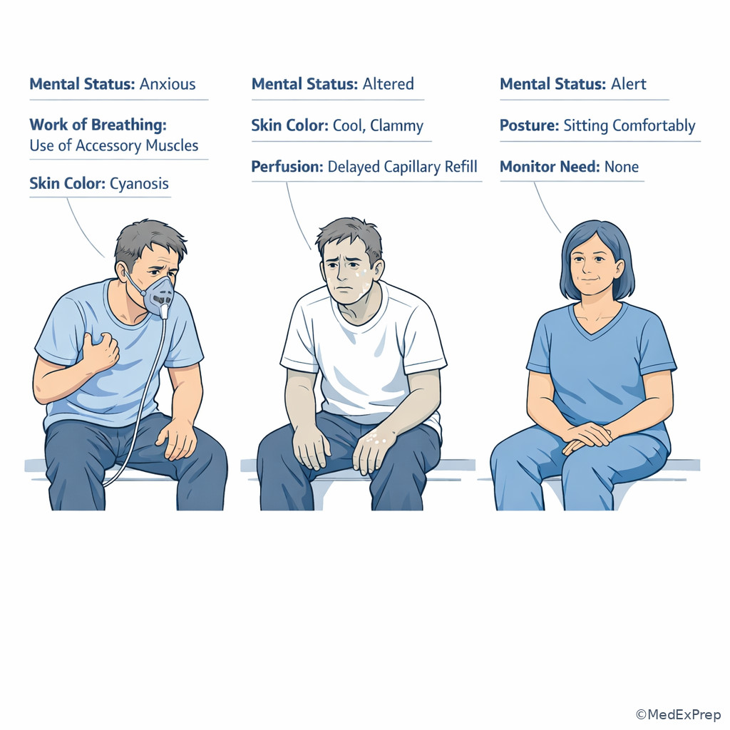 Fig 2. Visual acuity cues at triage