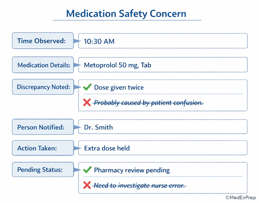 Objective documentation example layout