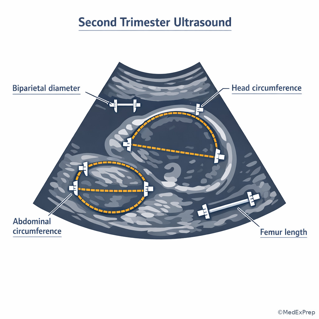 Second-trimester biometric measurements