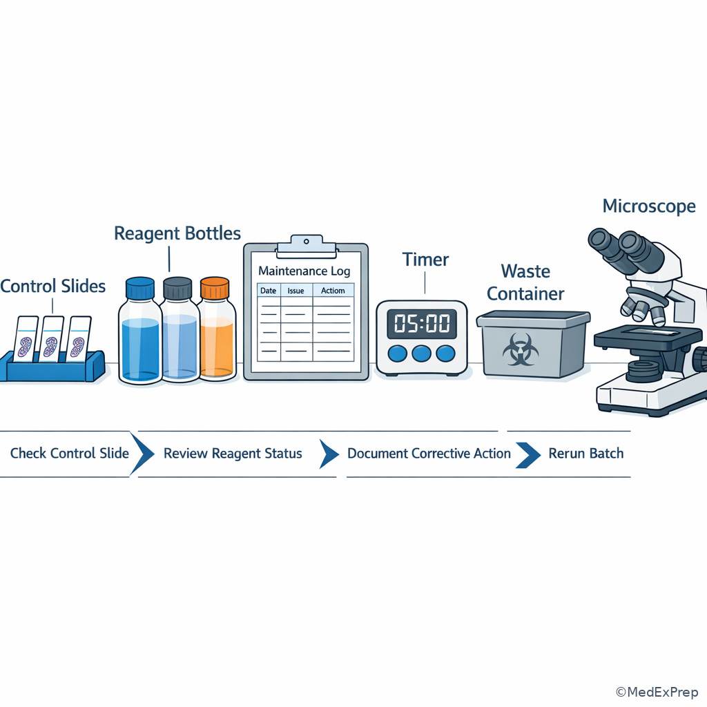 Histology QC bench setup