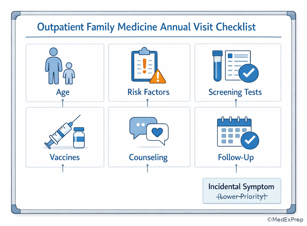 Annual visit decision snapshot