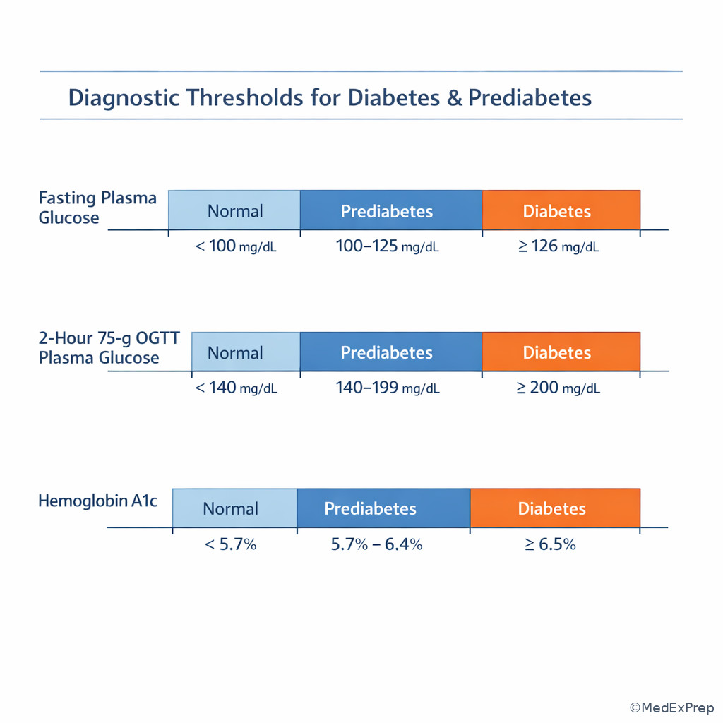 Diagnostic thresholds visual ladder