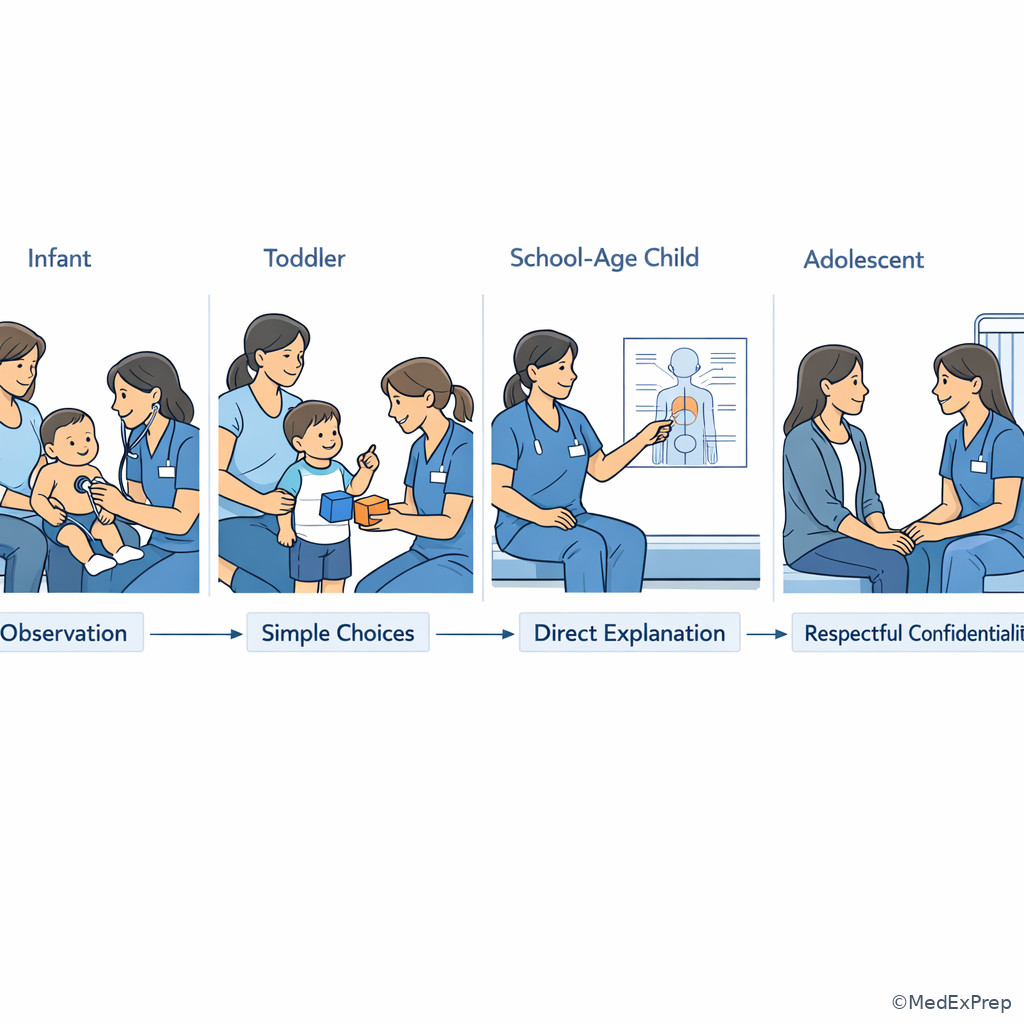 Fig 3. Age-specific pediatric communication and assessment cues