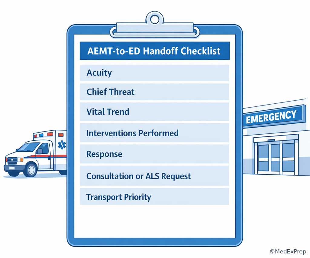 Fig 5. EMS handoff essentials panel