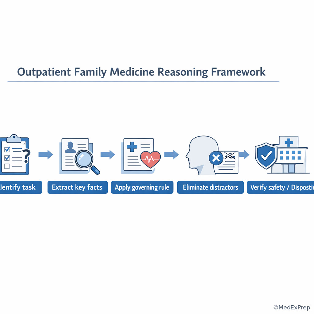 Fig 6. Five-step outpatient reasoning framework