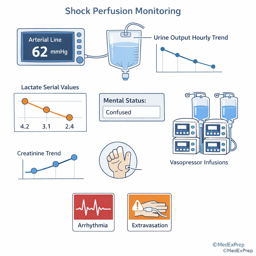 Fig 5. Perfusion monitoring dashboard in shock