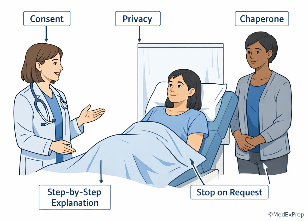 Fig 3. Indication-based sensitive exam setup