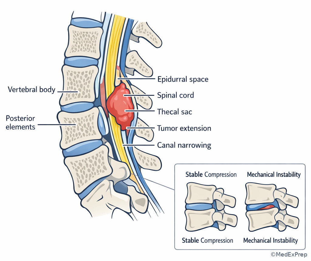 Spinal cord compression emergency anatomy