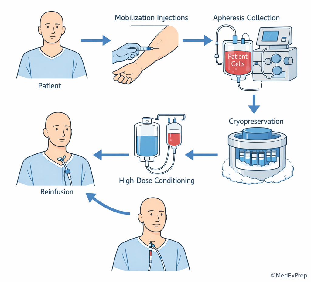 Autologous stem cell collection and reinfusion overview