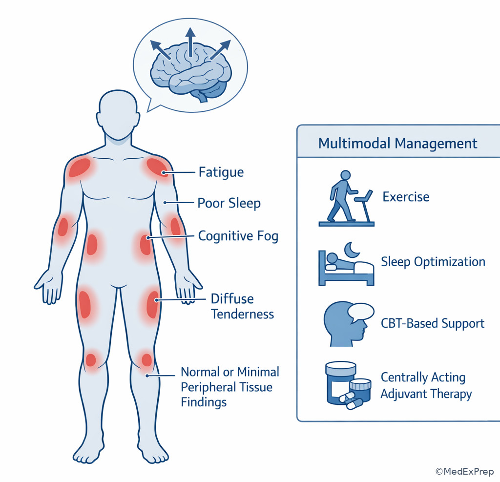 Fig 6. Central amplification clinical pattern