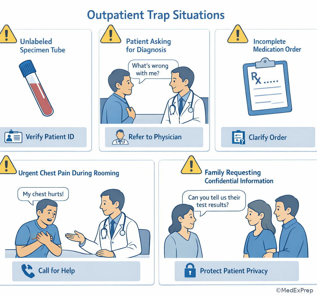 High-risk outpatient trap scenes