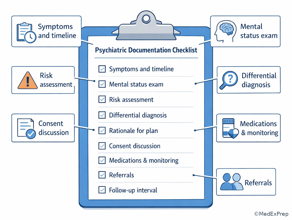 Psychiatric documentation essentials panel