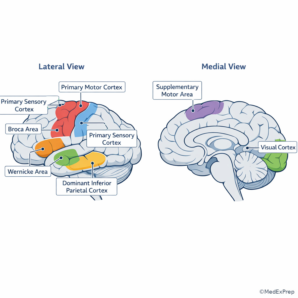 Fig 6. Eloquent cortex surgical risk map illustration