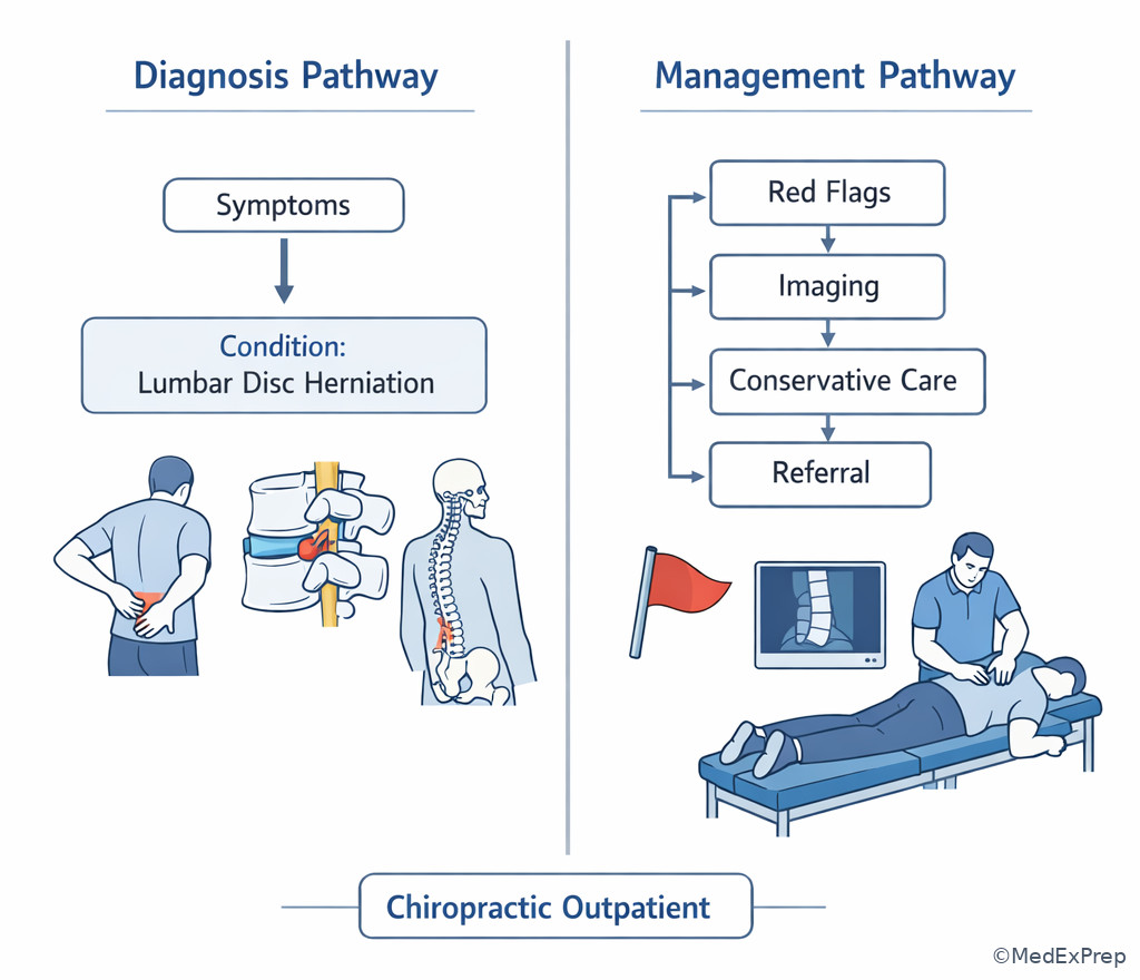 Clinical decision split illustration