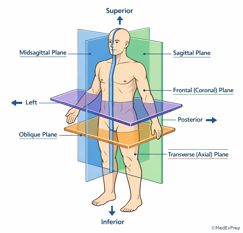 Fig 3. Body planes diagram
