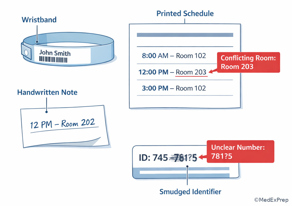 Documentation discrepancy illustration