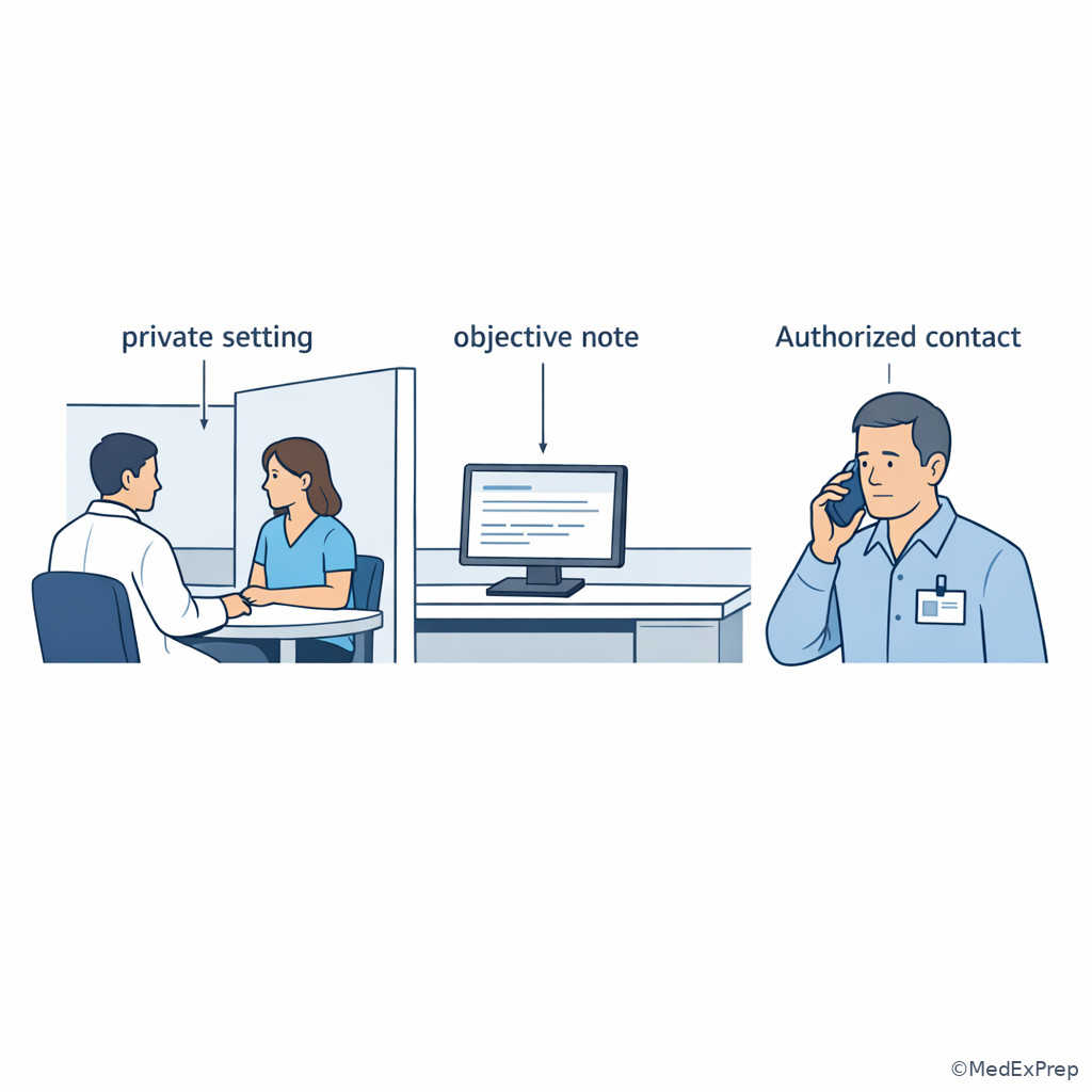 Private communication during escalation