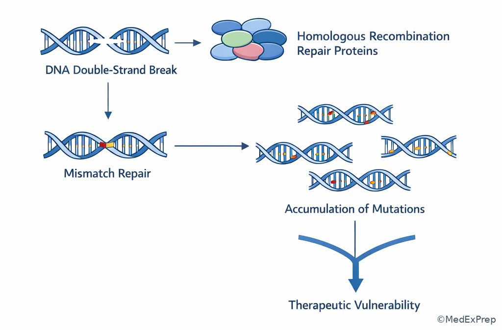 DNA damage and repair pathway image