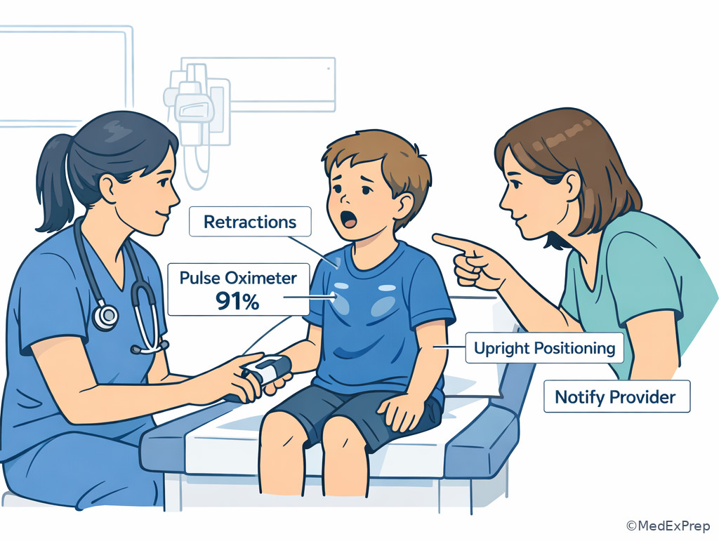 Pediatric clinic escalation illustration