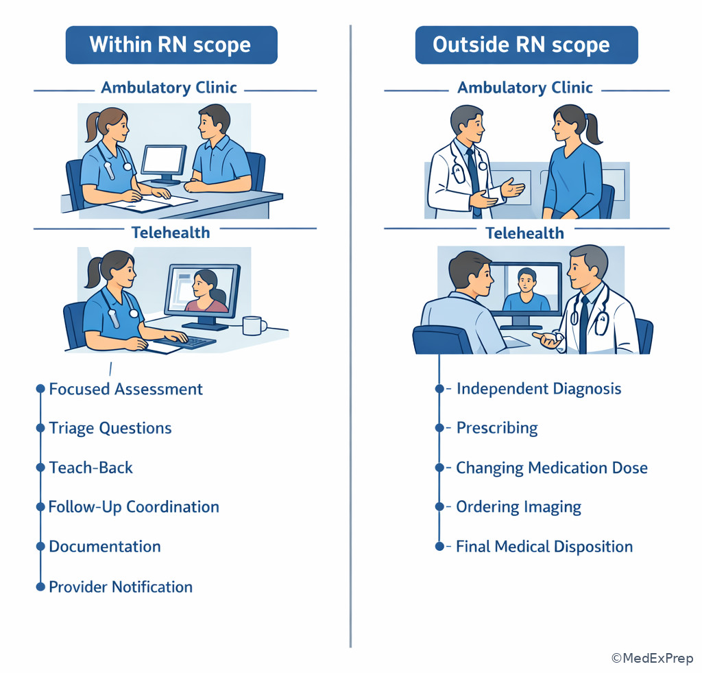 Fig 6. RN scope boundary in ambulatory decision making