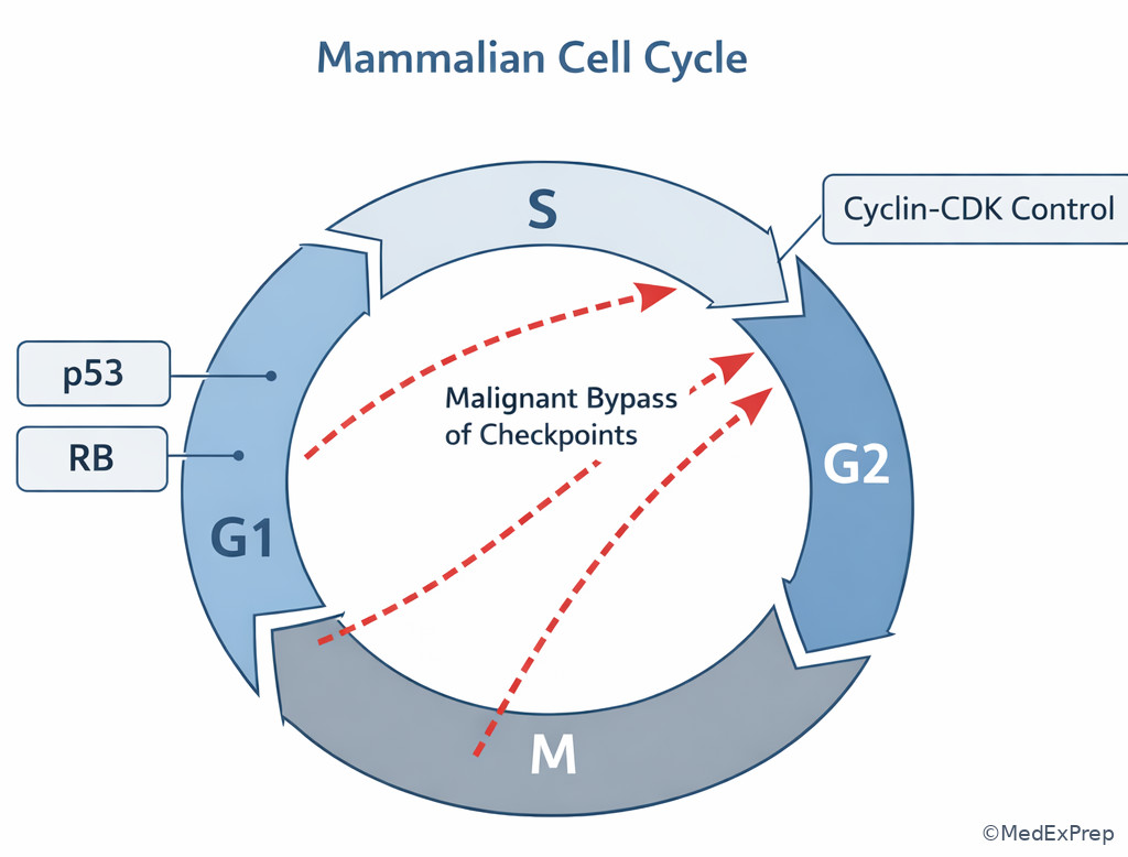 Cell-cycle checkpoint illustration