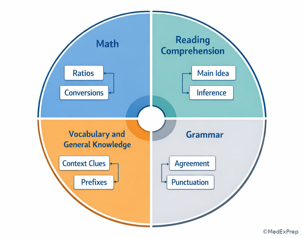 Academic subtests skills wheel