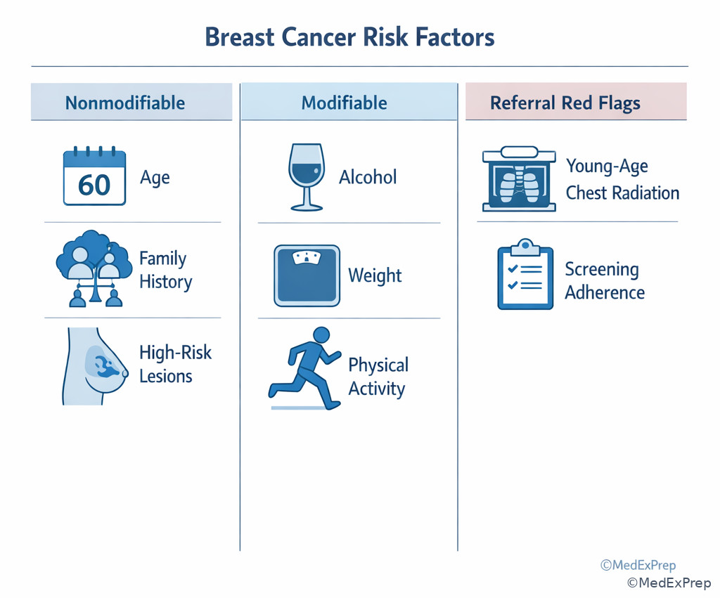 Risk factors grouped for patient teaching