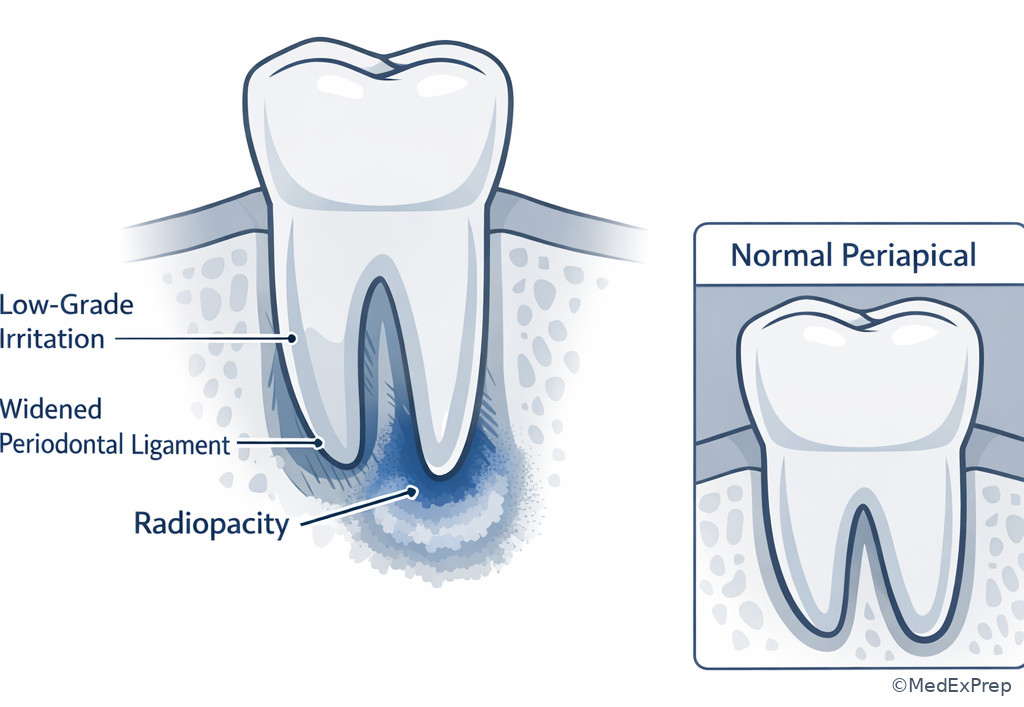 Condensing osteitis radiographic concept image