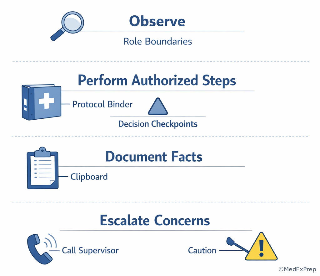 Role boundary visual checklist