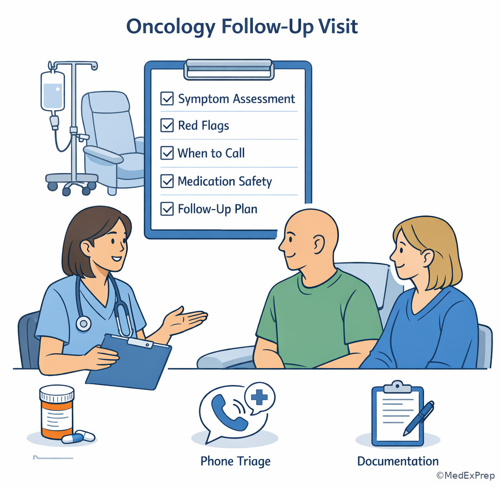 Fig 4. NP teaching and escalation checklist in oncology follow-up