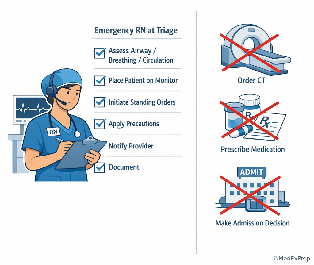RN triage scope decision illustration