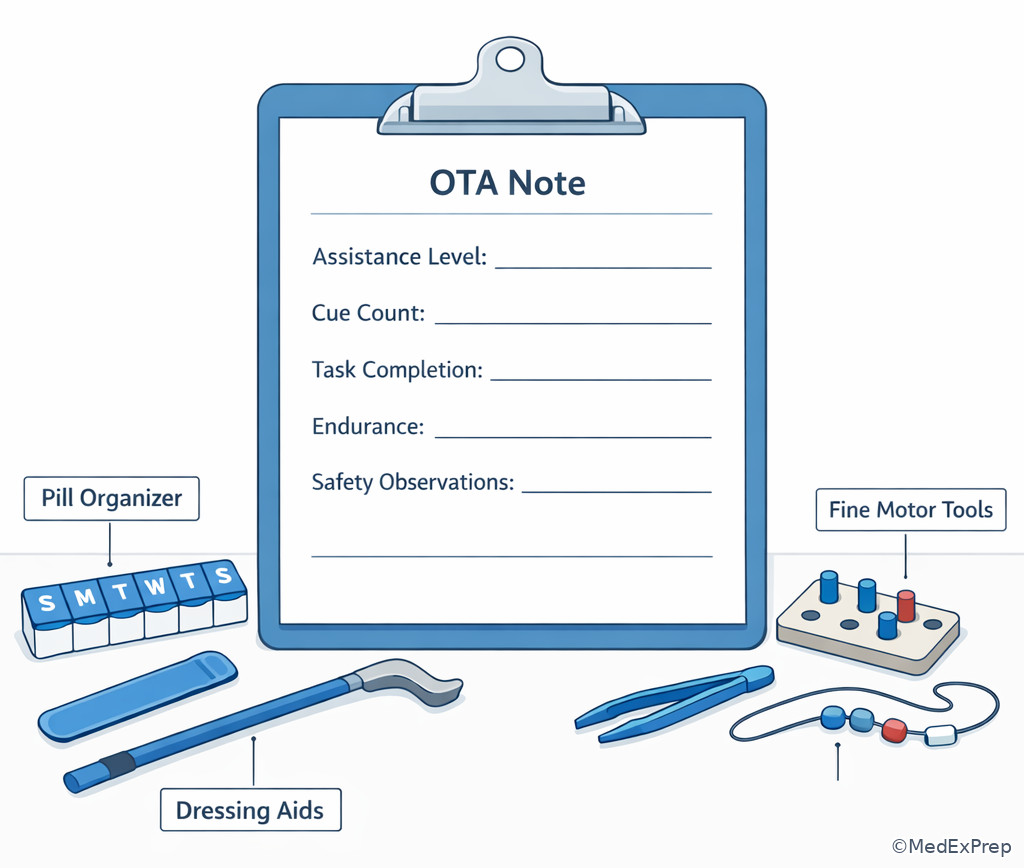 Objective documentation worksheet scene