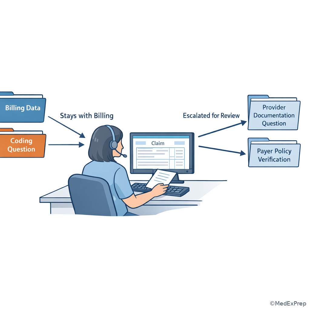 Billing desk scope boundary illustration