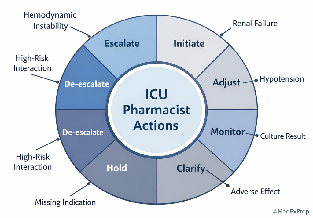 Medication action verbs in the ICU