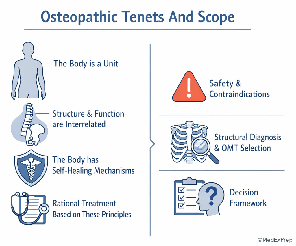 Illustration: Osteopathic Tenets And Scope