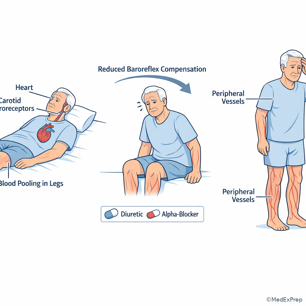 Orthostatic physiology and medication amplification