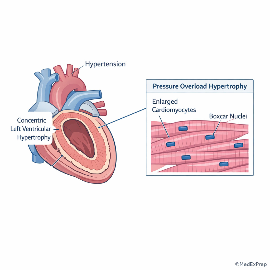 Left ventricular hypertrophy gross and microscopic correlation