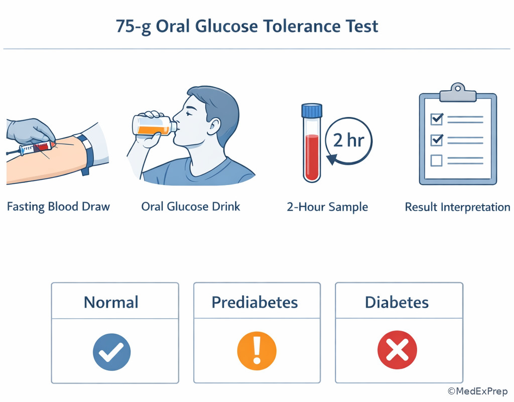 Oral glucose tolerance test workflow