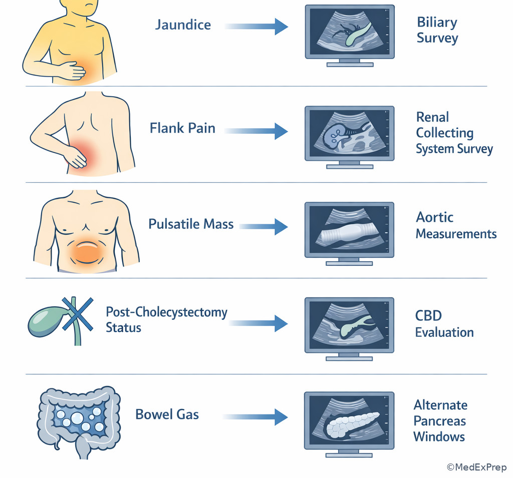 Fig 4. Clinical clues to imaging tasks