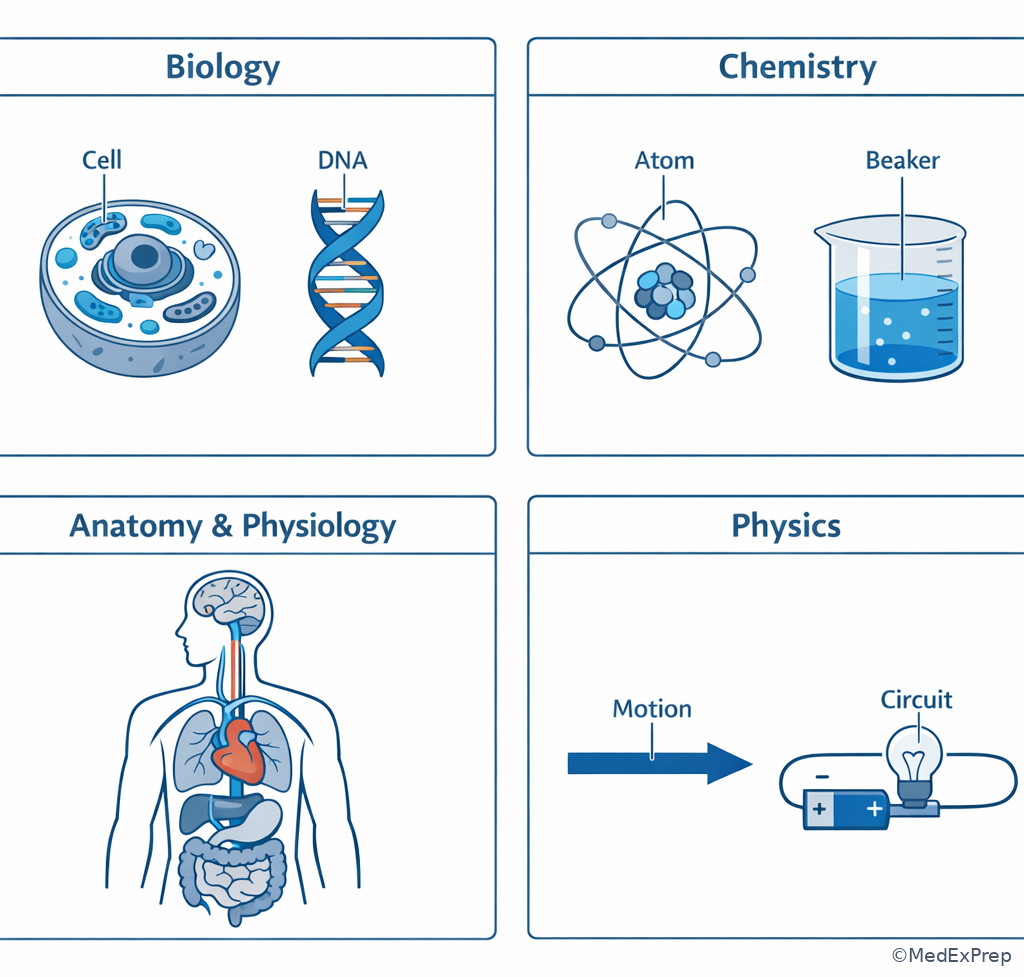Foundational science panels for HESI A2